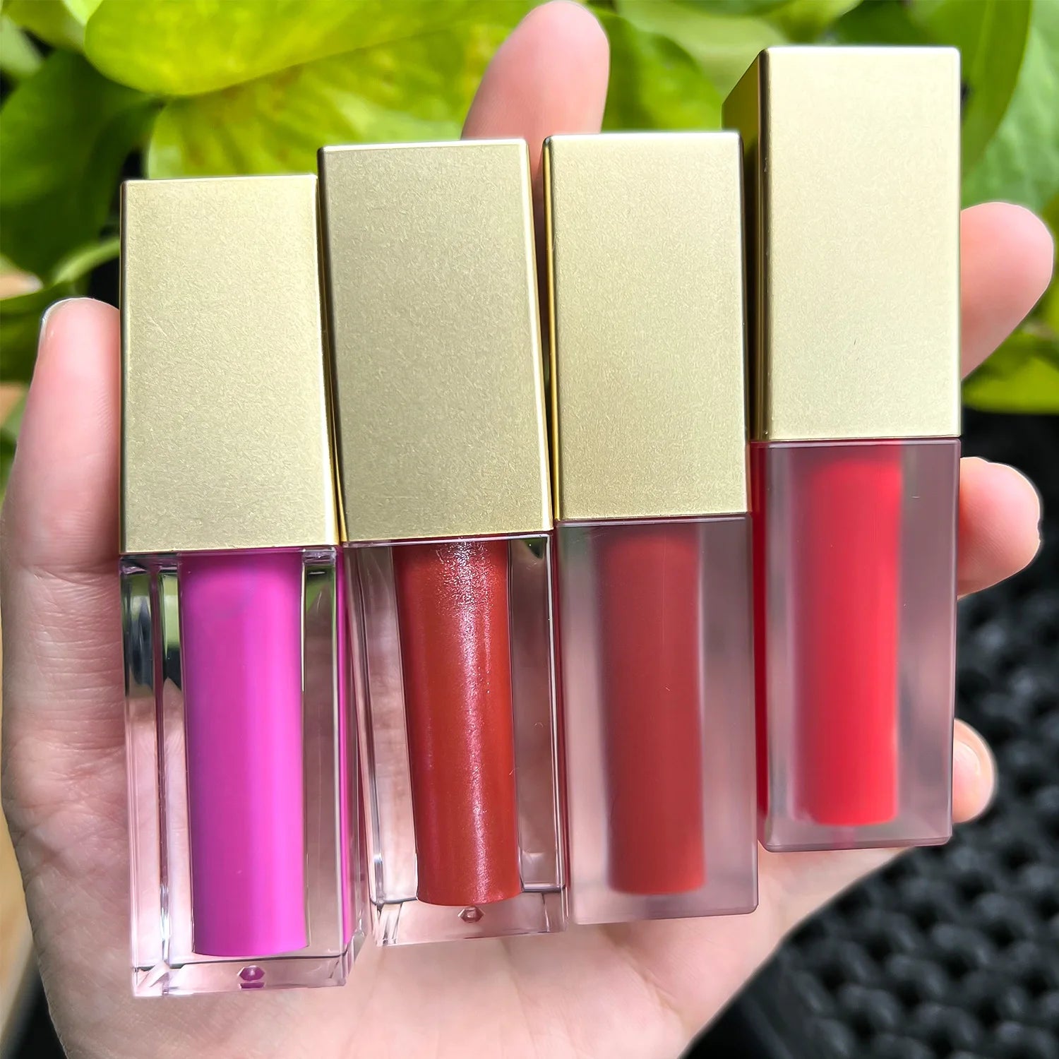 Luxury 6ml Silver Lip Gloss Tubes Custom Design with Own Logo Mineral Liquid Formula Glossy Lip Gloss