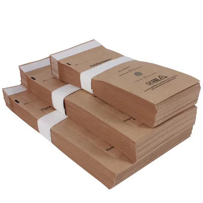 100pcs Disposable Disinfection Bag High Temperature Dry Heat Disinfection Bag Kraft Paper Self Sealing Disinfection