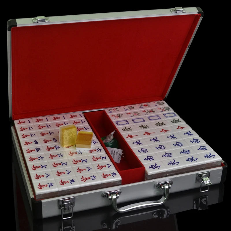 Acrylic Best Chinese Tiles Malaysia Hand Made Mahjong Set Cases Super king Mahjong