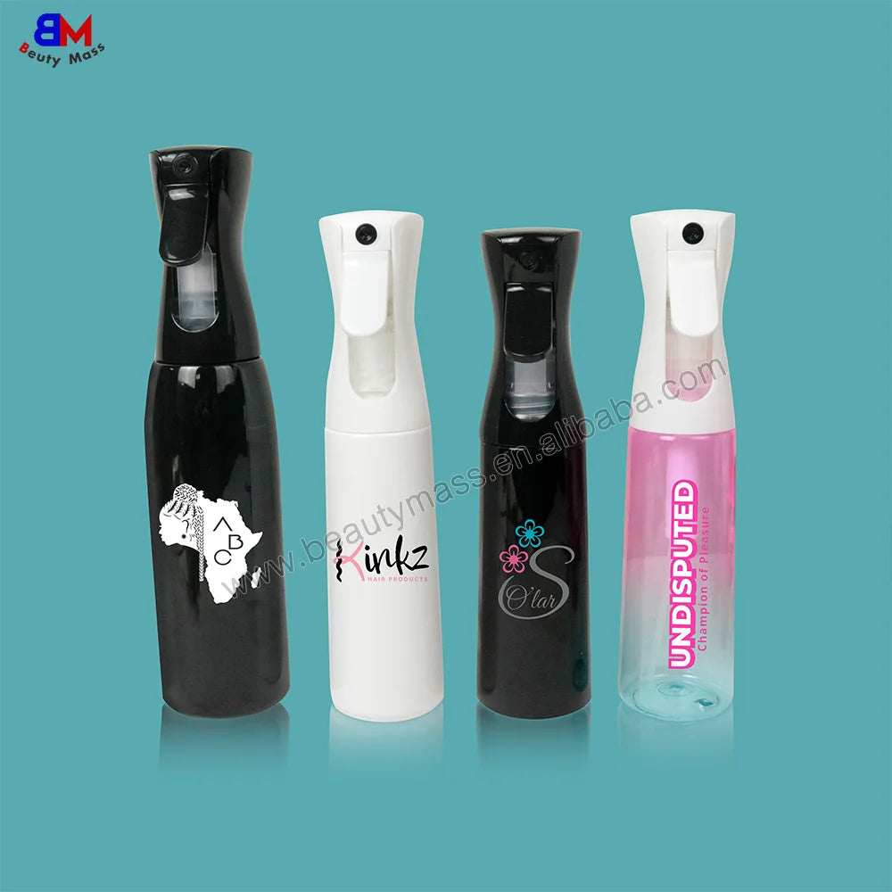 200Ml 300Ml 500Ml Color High Pressure Hair Salon Bulk Custom Empty Fine Sprayer Continuous Mist Spray Bottle