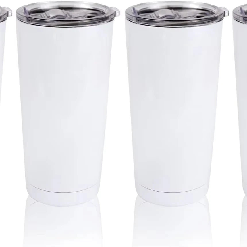 20oz Double Wall Stainless Steel Eco-Friendly Modern BKF Beer White Blank Sublimation Coffee Mug Car Tumbler Slide Lid Giveaways