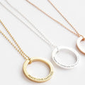 2022 Classic Engagement & Wedding Fashion 925 Sterling Silver Personalized Birthstone Circle Pendant Necklace for Women