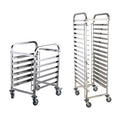 Hotel & Restaurant Applied Stainless Steel Bakery GN Food Pan Moving Service Trolley