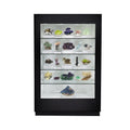 Sleek Full Vision Display Case with Panel Door Valuable Stone Showcase for Mineral Displays