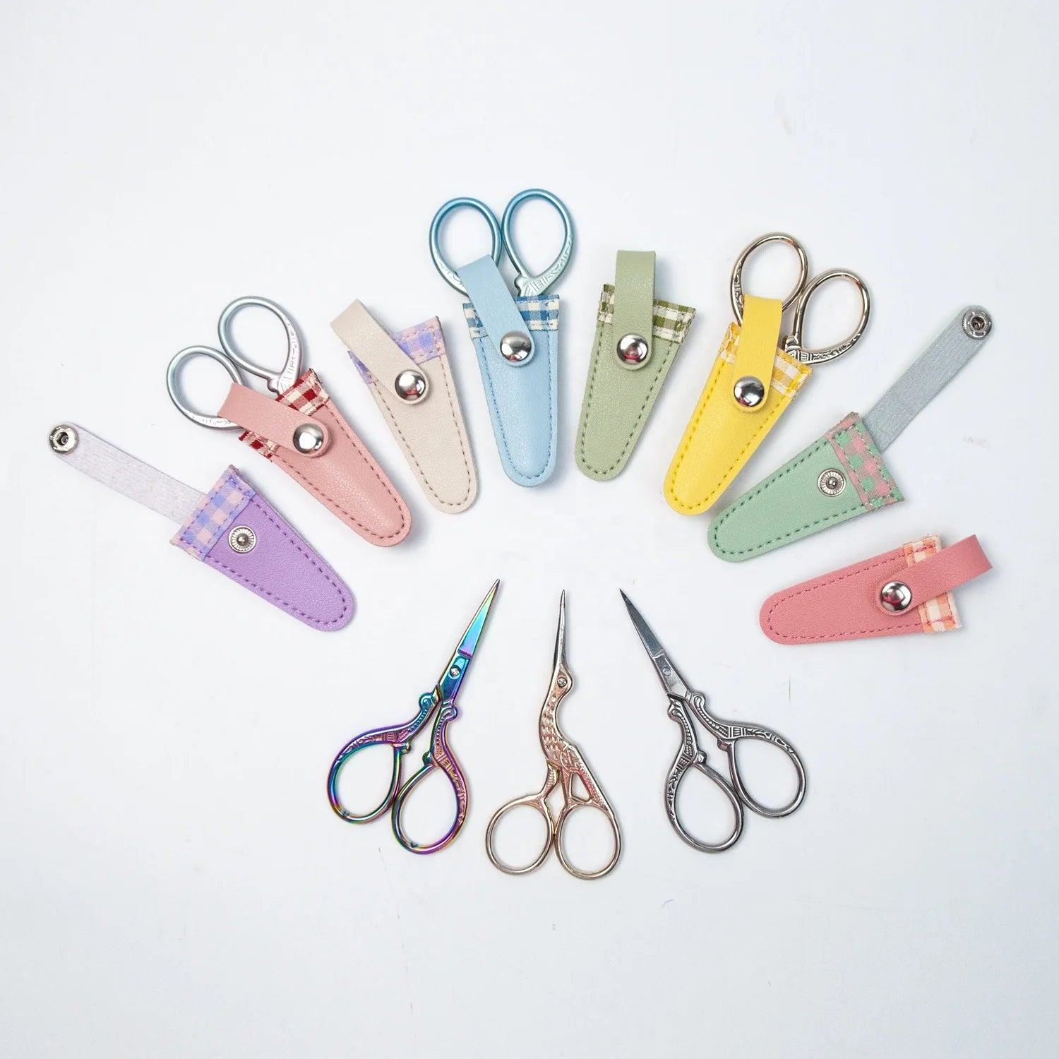New Color Durable Leather Scissor Sheath Protecting Cover for Sewing Accessories