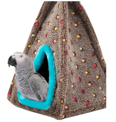 Bird Hanging Bed Parrot Nest Bird House Sleeping Nest Bird Warmth Tent Parrot Cotton Nest