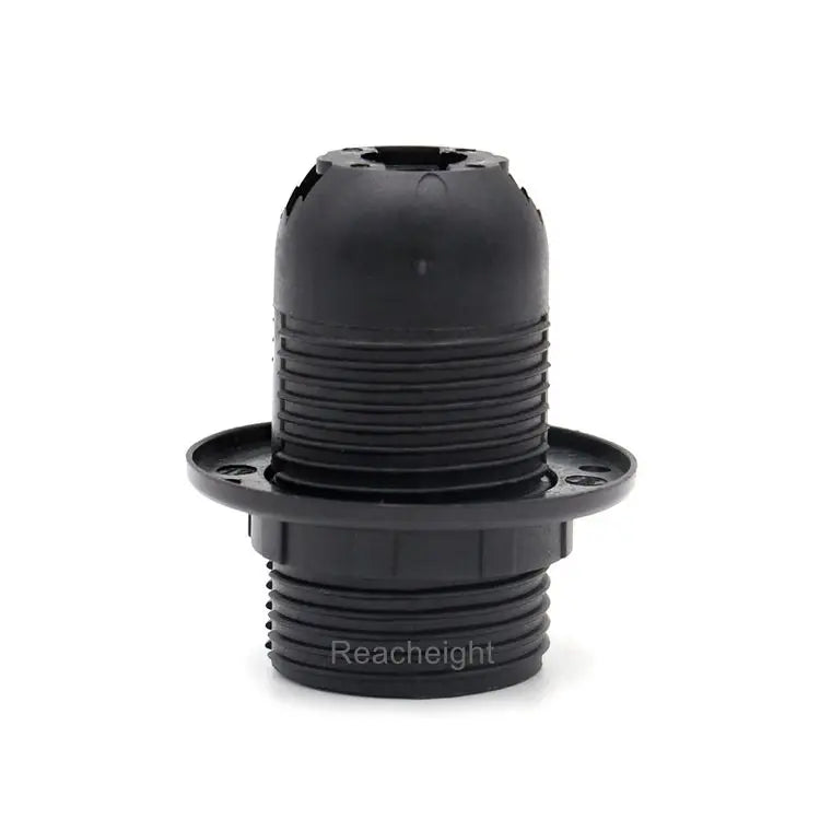 Full Threaded E17 Lampshade Ring Plastic Bulb Holder Light Socket with Screw Style