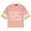 Custom Logo 100% Cotton Brock Knit Basketball Shirt Jersey Short Sleeve Top Knitted Mesh Football Jersey