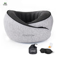Jiyimei YM-U213-1u Bib Snail Car Travel Neck Pillow 1U-Shaped Memory Foam Eco-Friendly Removable Washable Jacket