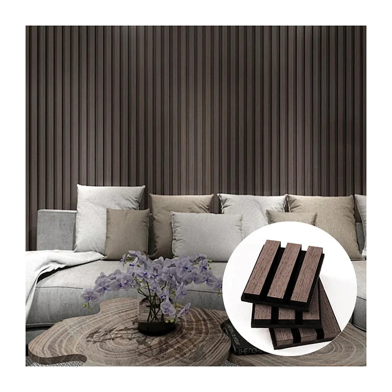 Direct Wholesale Haoran Great Standard Guangdong Room Acoustic Partition Wall Sound Panels MDF Polyester Wood Veneer Customized