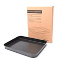 10-Inch Rectangular Black Carbon Steel Non-Stick Eco-Friendly Baking Cake Tray and Oven Baking Pans for Home Kitchen