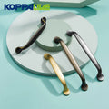 Koppalive Modern Elegant Kitchen Cabinet Handle Pure Copper Furniture Cupboard Drawer Brass Pulls Handles