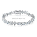 Usa Stock 5Mm Oval Princess Asscher Cut Vvs Moissanite Diamond Women Silver Bracelet Lab Grown Moissanite Tennis Bracelets