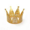 Luxury Round Children's Crowns with Diamond and Pearl for Christmas and Ramadan Cake Decorations and Hair Accessories