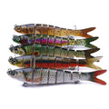 Lifelike 13.7cm 27g Fishing Artificial Bait Hard Plastic 8 Segments Jointed Bass Fishing Lure MegaBDM