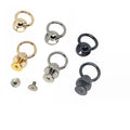 Solid Brass Ball Head Studs Knob Screw Rivets Studs Leather Belt Round Monk Head Rivets Spikes