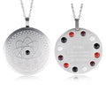 Japanese Technology Scalar Energy Flower Shape Pendant Classic Style Stainless Steel Necklace Fashion Jewelry Children Antique