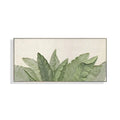 Abstract Thick Texture Relief Home Decorative Canvas Modern Green Leaves Handmade Acrylic Painting on Canvas