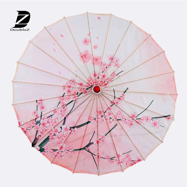 Paper Parasol Oil Paper China Old Wooden Bamboo Umbrella