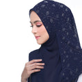 70*170cm Summer Muslim Women Chiffon Hijab Scarf Diamonds Glitter Femme Musulman Shawls Wrap Islamic Headscarf Malaysia Hijab