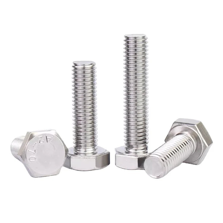 10#-32 1/4-28 5/16-24 3/8-24 1/2-13 5/8-11 304 Stainless Steel External Hexagonal Screw American Standard External Hex Head Bolt