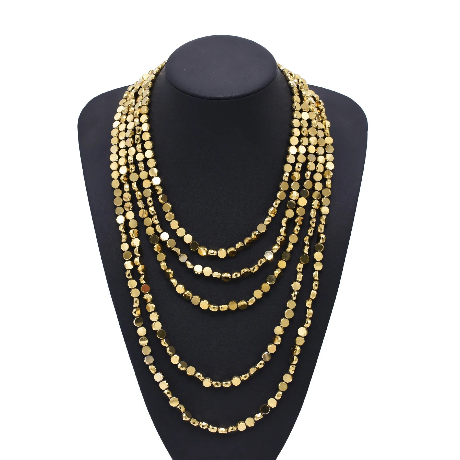 European Trend Fashion Gold Plated Multi-layer Chain Necklace Women Accessories
