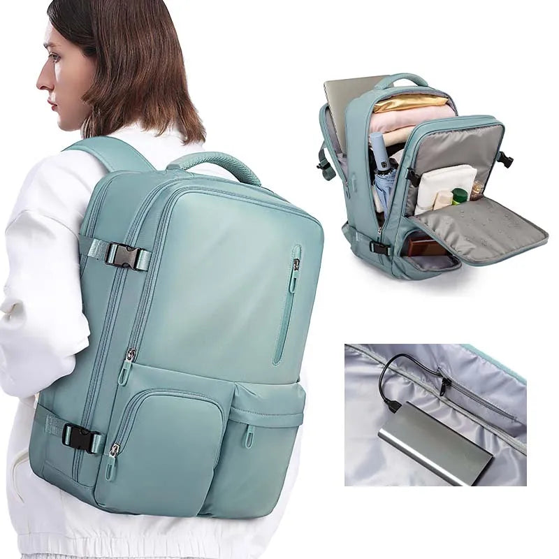 BANGE 17 Inch Lightweight Teenage Business Laptop Backpack With USB Casual Sports Backpacks Shoulder Bag Laptop Backpacks