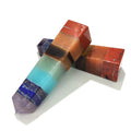 Wholesale Bulk Obelisk Shape Natural Crystal Wand Seven Chakra Yoga Meditation Healing Colorful Stone Crafts Reiki Home Decor