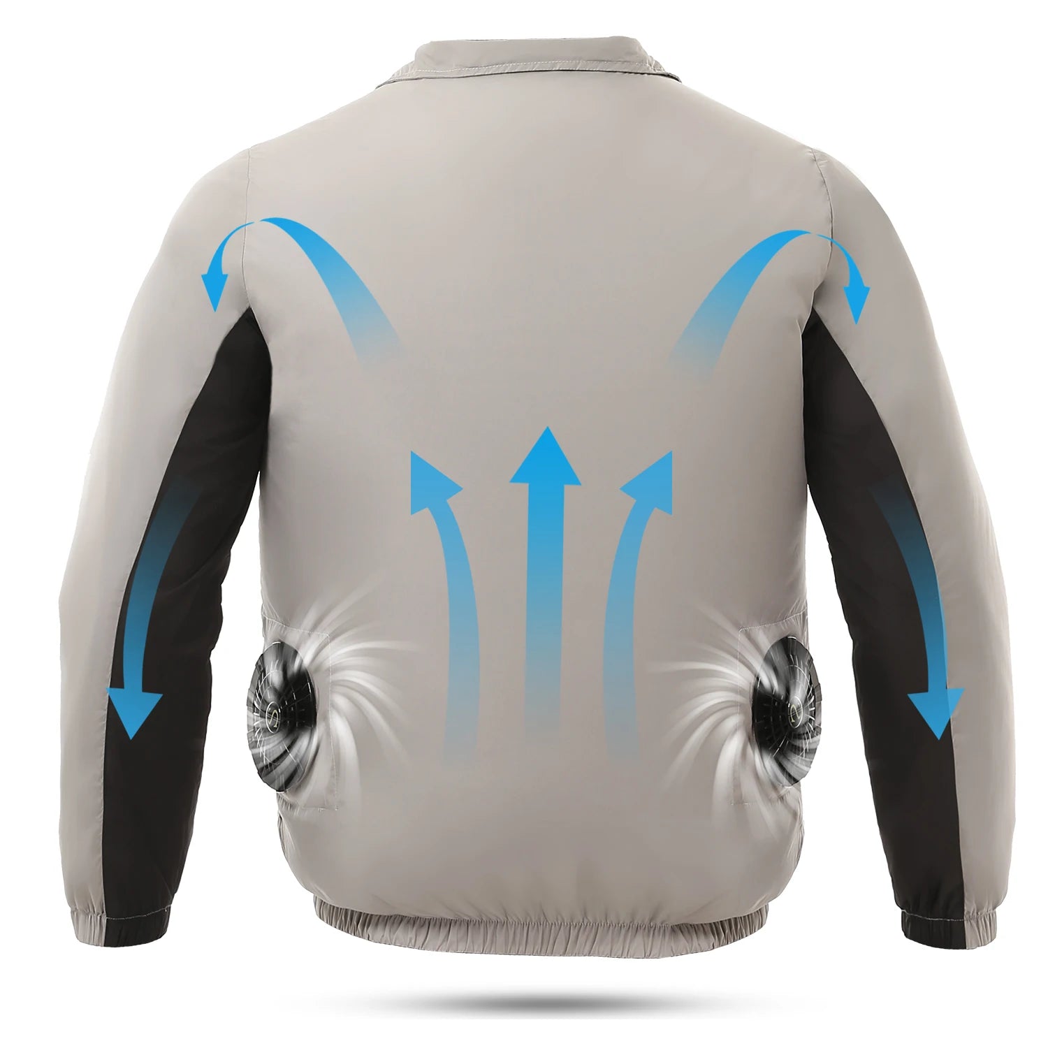 Summer Body Fan System Cooling Jacket 5V Battery Power Women Men Air Condition Clothes Fan Cooling Cloth