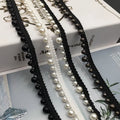 Wholesale Beaded Lace Pearl Lace Ethnic Style Hanfu Decorative Ribbon Diy Accessories