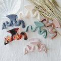 Retro Elegant French Design Stylish Morandi Color Matching W Temperament Pure Color Acrylic Hairpin Grab Clip