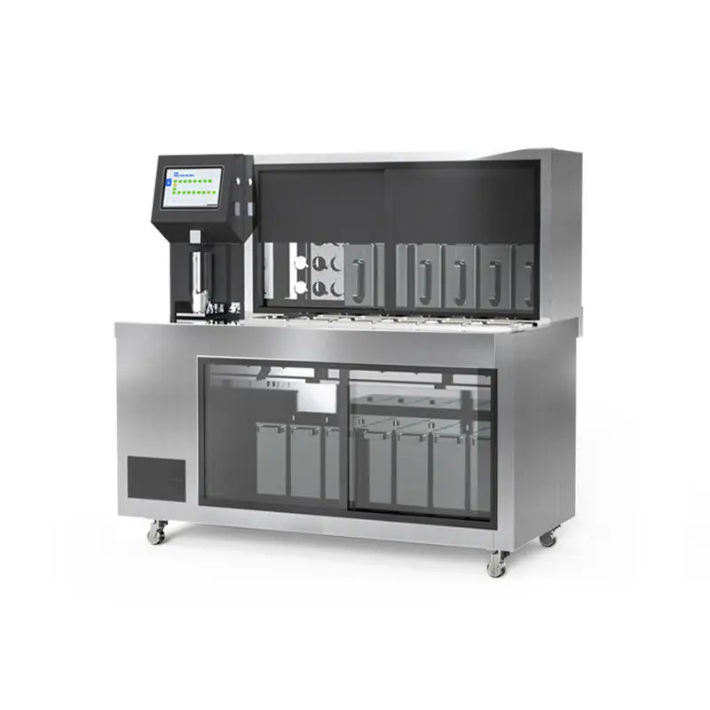 Lehehe ZS-P40 Intelligent Milk Tea Bubble Tea Machine 10.1-inch LCD Touch Screen Refrigeration Cabinet 5-8s Cup Dispensing for