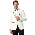 Tailor Made Groomsmen Groom Ivory Men Suits Wedding Formal Tuxedo Suits 2 Pieces Sets (Jacket+Pants)