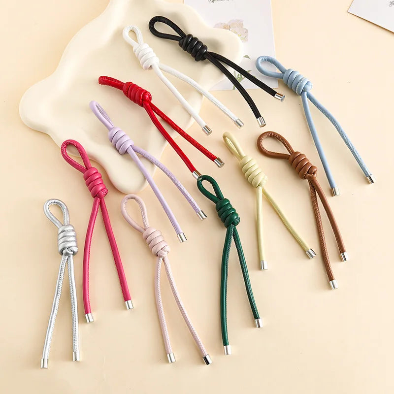 Stylish PU Leather Braided Wrist Lanyard Strap Key Chain for Mobile Phone Wallet Bag Charm Car Key Ring Accessories MegaBDM