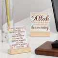 Beer and Humor Acrylic Sign Inspirational Hair Quotes With Wooden Base for Home Office Fun Desk Decor