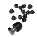 Hex Dome Nut Plastic PE Color Decorate Covers M2-M20 Passivated Finish Mining Use Bolts Nuts
