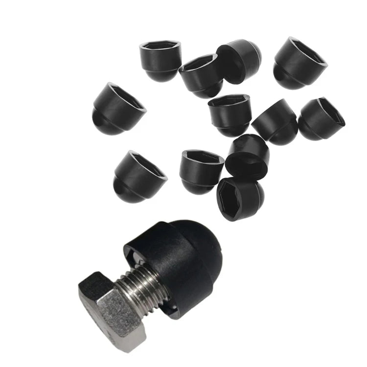 Hex Dome Nut Plastic PE Color Decorate Covers M2-M20 Passivated Finish Mining Use Bolts Nuts