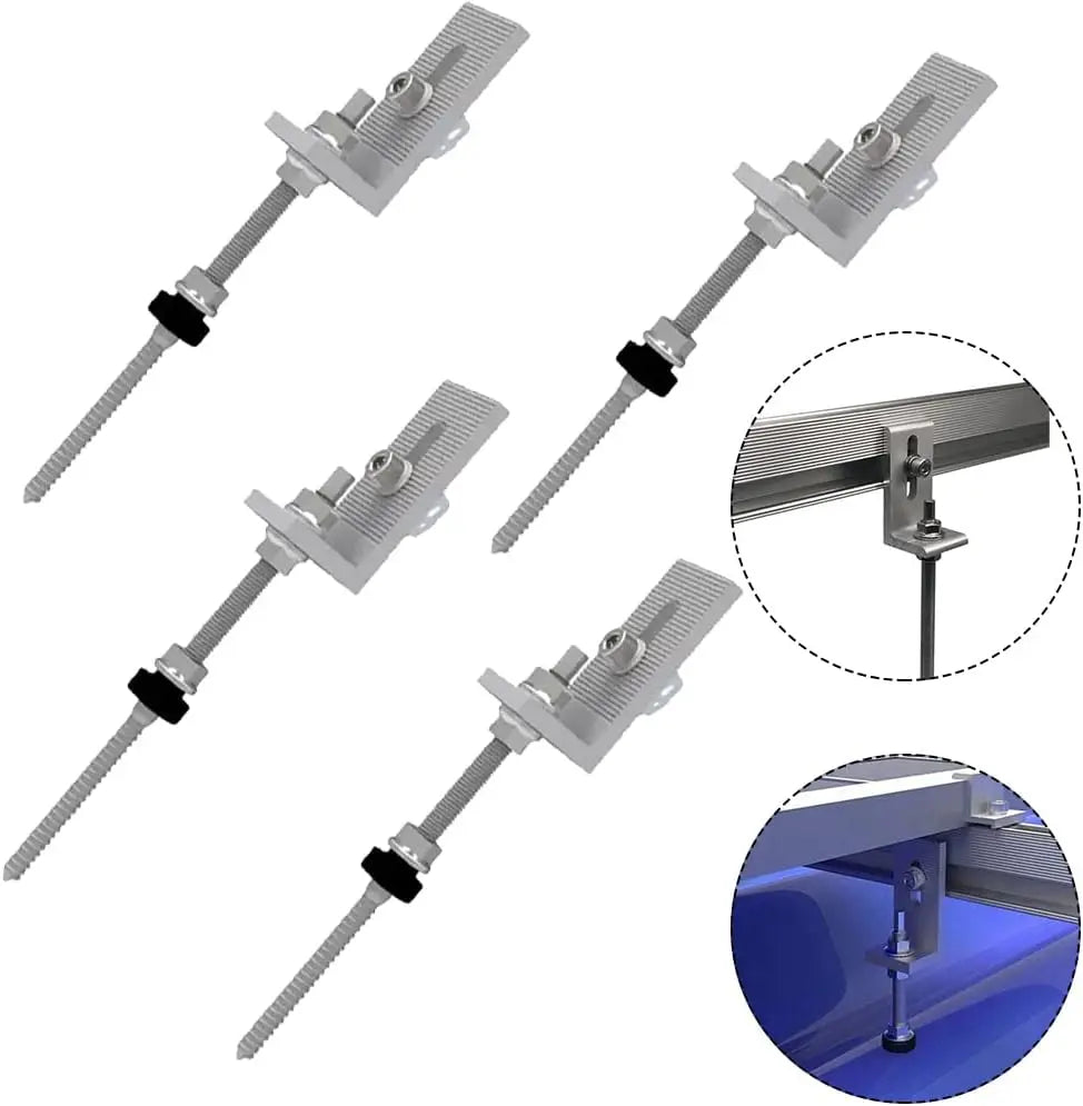 Hot Solar  Hanger Bolt Double M10*200 Thread Screws Hanger Bolt for Mental Roof with L Foot