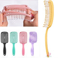 Hot-selling Scalp Massage Comb Square Mosquito Coil Hair Comb Anti-static Hollow Out Hair Brushes Household Plastic Comb