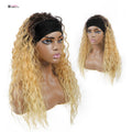 Rebecca Blonde Long Small Weight Wholesale Deep Wave Curly Synthetic Wigs for Black Women Wig Headband Wig