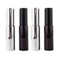 30ML Portable Round UV Glass Perfume Atomizer Spray Bottle Black Silver Travel-friendly with Pump Sealer Minimum Order 100pcs