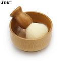 JDK 1PC 100% Bamboo Shaving Beard Brush with Custom Logo Eco Friendly Hair Knot