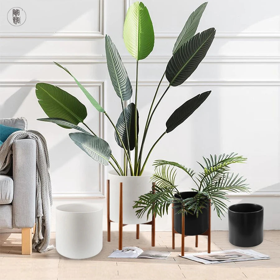 Modern Garden Natural Seed Flower Pots Nordic Home Decor Large Indoor Ceramic Planter