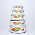 Senny Workshops and Factories Custom Packaging Wholesale Products Sale Wood Bowl with Enamel Enamel mango Wood Bowl