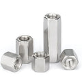 M6 M8 M10 M16 M18 M30 Cheap A2-70 304 Stainless Steel Long Hex Coupling Nuts