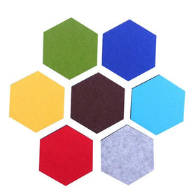 Hexagon Recycled Polyester Fiber Acoustic Wall Panel Sound Absorption