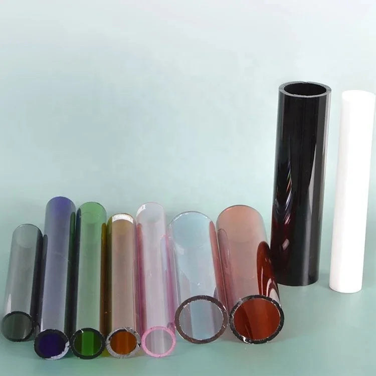 JR Glass Wholesale custom high temperature resistant colored borosilicate glass tube