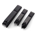 Black  Stainless Steel Portable  Nail Clippers Pocket Manicure Set