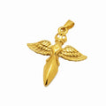 Ready to Ship 18k Gold Guardian Angel Wings Cross Pendant Stainless Steel Cross Necklace Charm Jewelry Gifts for Women Girls