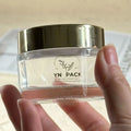 Eco Friendly Cosmetic Skin Care Face Cream Glass Jars Transparent Round Glass Cream Jar With Lid 50g